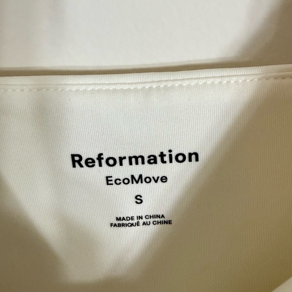 Reformation Daria EcoMove White Square Neck Tennis Mini Dress Small - Picture 5 of 6